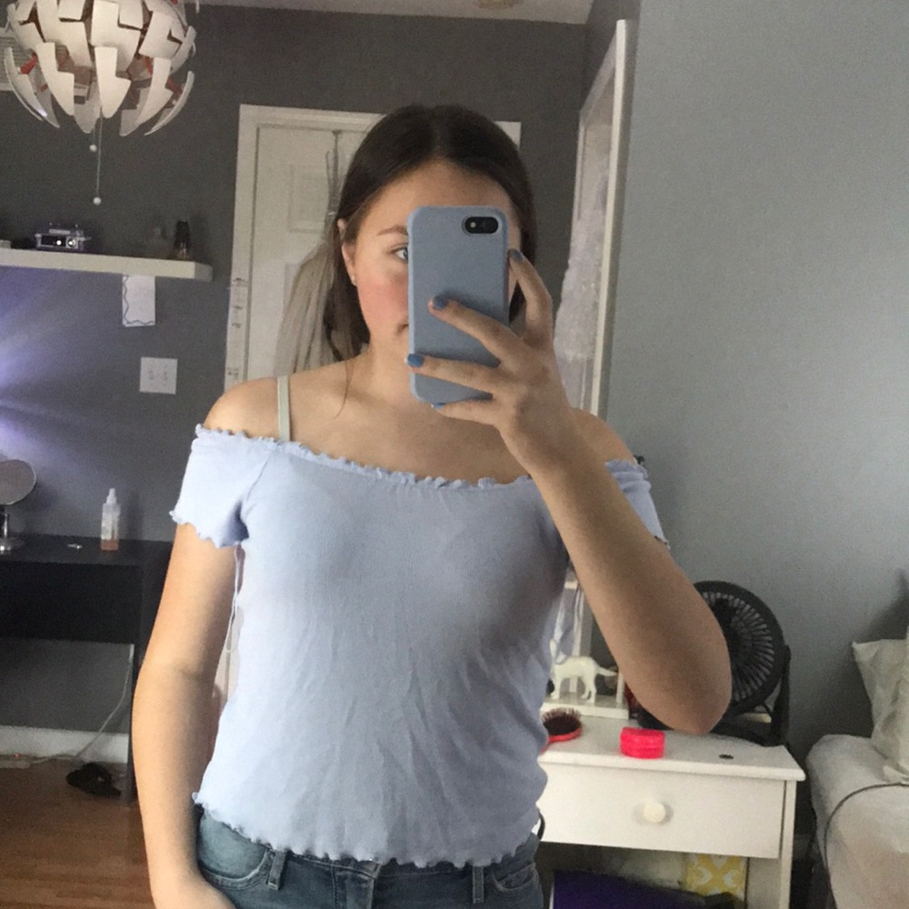 NWOT garage off shoulder shirt